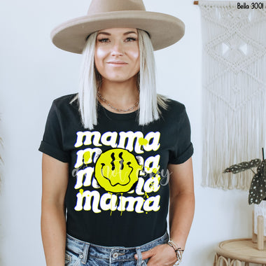 Mama Drippy Smile Screen Print High Heat Transfer U153