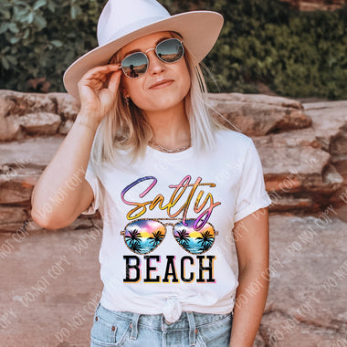 Salty Beach Screen Print High Heat Transfer W68