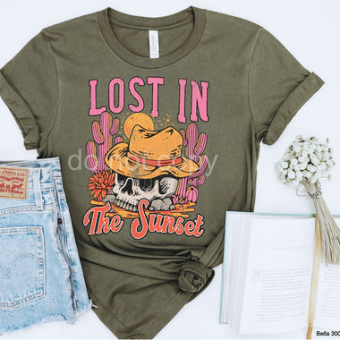 Lost in the Sunset Screen Print High Heat Transfer J22