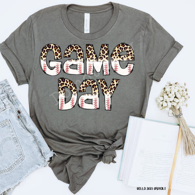 Game day Baseball Screen Print High Heat Transfer Q68