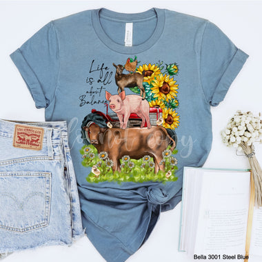 All About Balance Screen Print High Heat Transfer T2