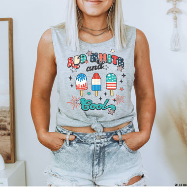 Red White Cool Screen Print High Heat Transfer T95