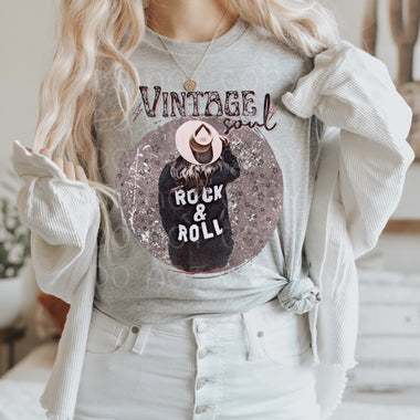 "No restocks" Vintage Soul Screen Print High Heat Transfer U21