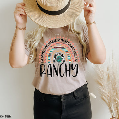 Ranchy Rainbow Screen Print Transfer High Heat T138