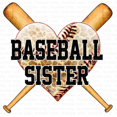 Baseball Sister Sublimation Transfer