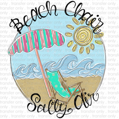 Beach Chair Salty Air Sublimation Transfer