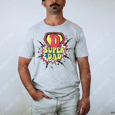 Super Dad Screen Print High Heat Transfer B65