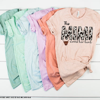 Mimi loves her herd Screen Print High Heat Transfer W52