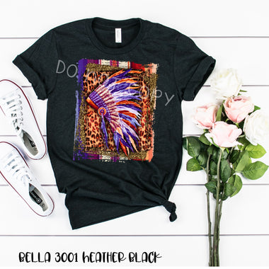 Blue Headdress Screen Print Transfer High Heat U120