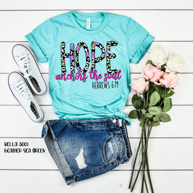 *No restock!*Hope Anchors the Soul Screen Print Transfer *High Heat* W26