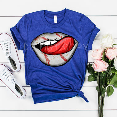 “No restocks” Baseball Mouth Screen Print Transfers *High Heat* W36