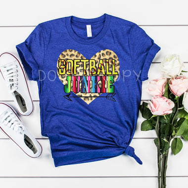 "NO restocks" Softball Junkie Screen Print Transfer *High Heat* Q2 *will not restock*