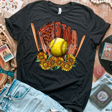 Softball Glove Screen Print High Heat Transfer U156