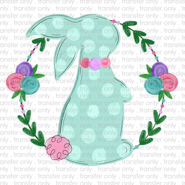 Watercolor Bunny Sublimation Transfer