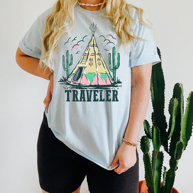Traveler Tee Pee Screen Print High Heat Transfer U43