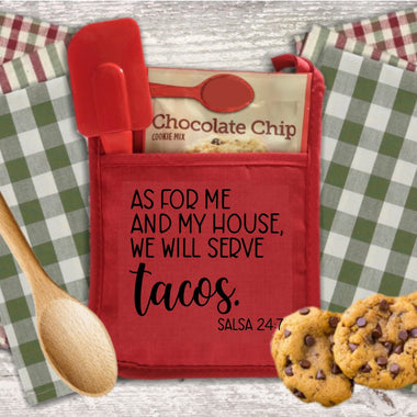 Serve Tacos Pot Holder Screen Print Transfer QQ68