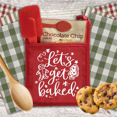 Let's Get Baked Pot Holder Screen Print Transfer QQ75