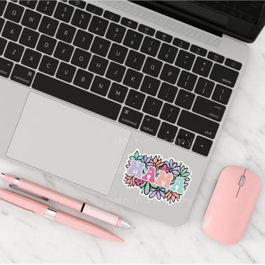 Mama Floral Die Cut Sticker 2" Stickers {Sheet of 20} SS15