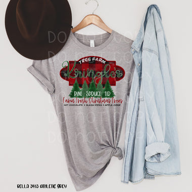 *No Restocks* Kringle's Christmas Tree Farm Screen Print Transfers *High Heat* Q41