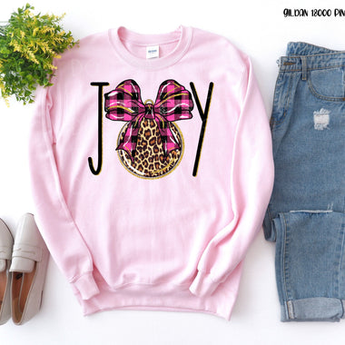Joy Pink Leopard Screen Print High Heat Transfer R59