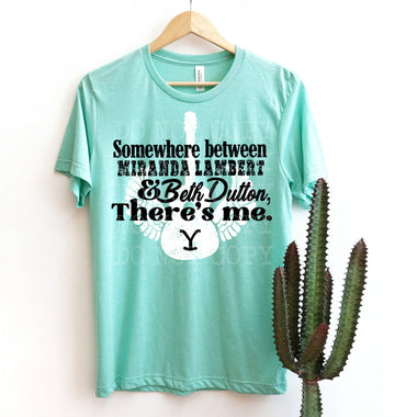 Somewhere Between Miranda and Beth Screen Print Transfer R26