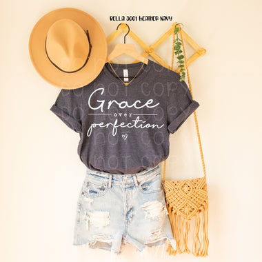 Grace Over Perfection Screen Print Transfer J14