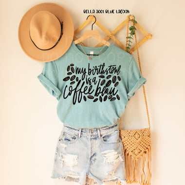 Birthstone Coffee Bean Screen Print High Heat Transfer U64