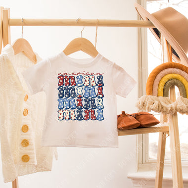 American Mini Toddler Screen Print Transfer U163