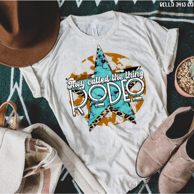 They Called the Thing Rodeo Screen Print High Heat Transfer P84