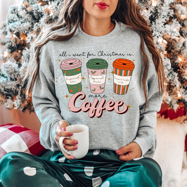*No Restocks* Christmas is more Coffee Screen Print High Heat Transfer B3