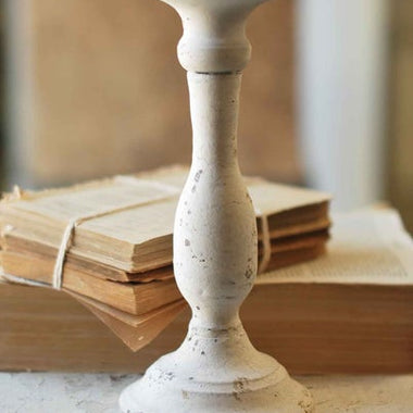 Alette Candle Holder Cream 10"