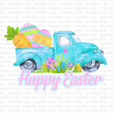 Happy Easter Truck Sublimation Transfer