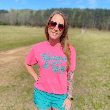 Tanned & Tipsy PUFF Screen Print Transfer A39