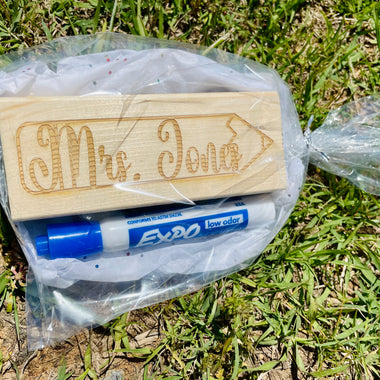 Teacher Gift Personalized Dry Erase Marker and Eraser