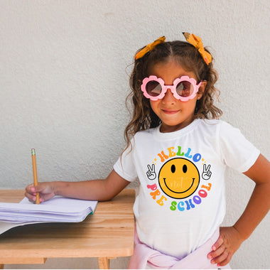 “No restocks” Hello PRE SCHOOL 8” Screen Print High Heat Transfer T9