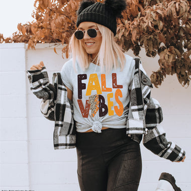 “No restocks” Fall Vibes Screen Print High Heat Transfer W12