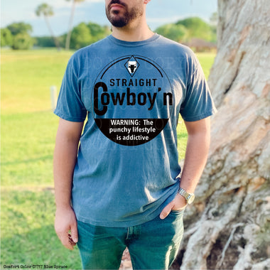 Straight Cowboy Screen Print High Heat Transfer T19