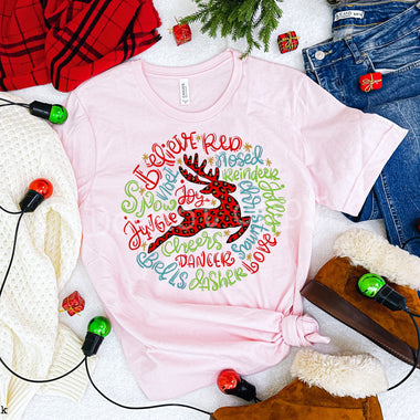 *No Restocks* I Believe Reindeer Screen Print High Heat Transfer V81