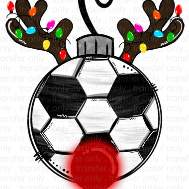 Soccer ball Reindeer Sublimation Transfer