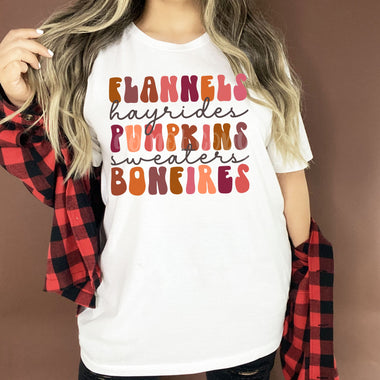 “No restocks” Flannels Hayrides Screen Print High Heat Transfer Q37