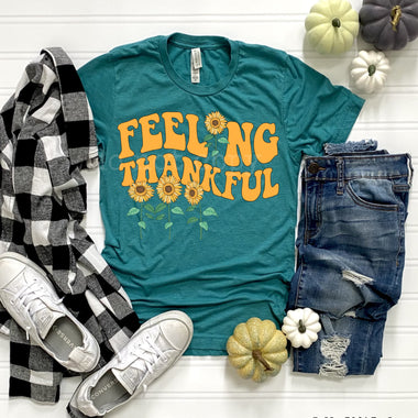 “No restocks” Feeling Thankful Screen Print High Heat Transfer T130