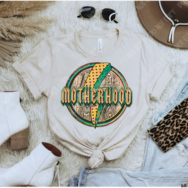 Motherhood Bolt Screen Print High Heat Transfer T148