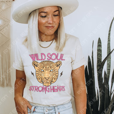 Wild Soul Strong Heart Screen Print High Heat Transfer U53