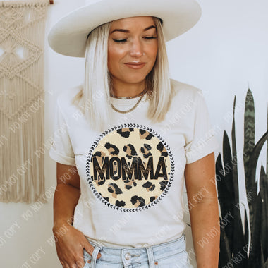 “No restocks” “Please read description” Momma Leopard Screen Print High Heat Transfer T49
