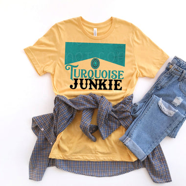 Turquoise Junkie Screen Print High Heat Transfer T15