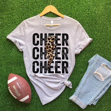 Cheer Stacked Screen Print High Heat Transfer
