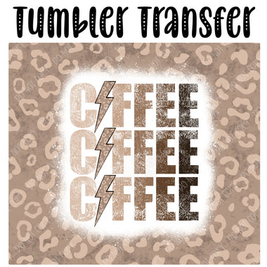 Coffee Skinny Tumbler Seamless Sublimation Transfer