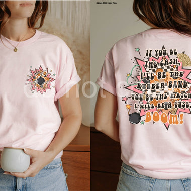 I'll be the Rubberband Screen Print High Heat Transfer T26
