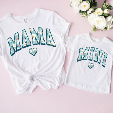 Mama Mini DAISY Screen Print High Heat Transfer