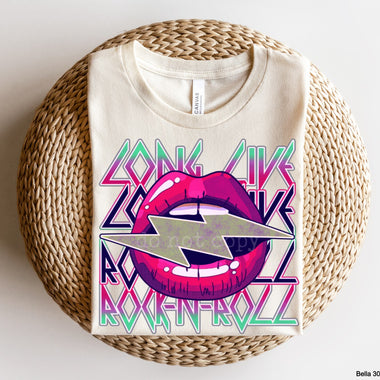 Long Live Rock N Roll Screen Print High Heat Transfer P44